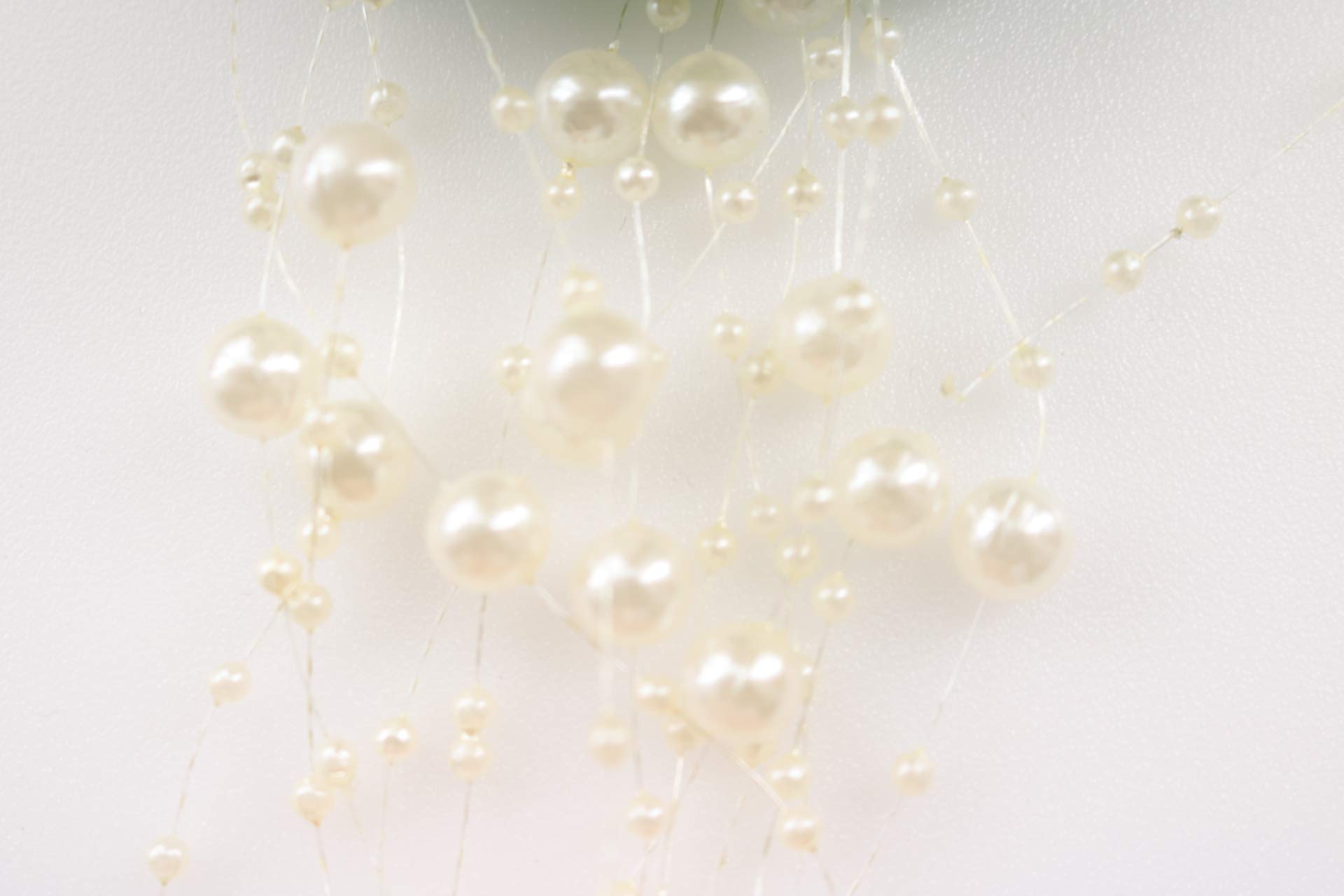 Amazon | 【ハンドメイド素材店】(4m)パールシャワー オフ